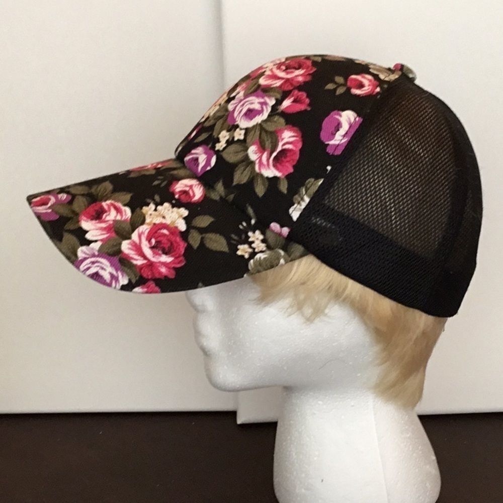 FLOWER BASEBALL CAP - Picture 2 of 4